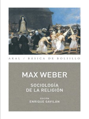 cover image of Sociología de la religión